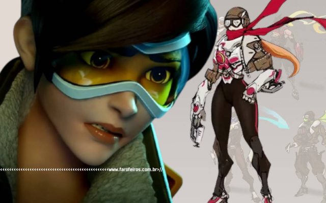 Tracer de Overwatch olhando para arte conceitual - O que é o Project Titan - blog FAROFEIROS