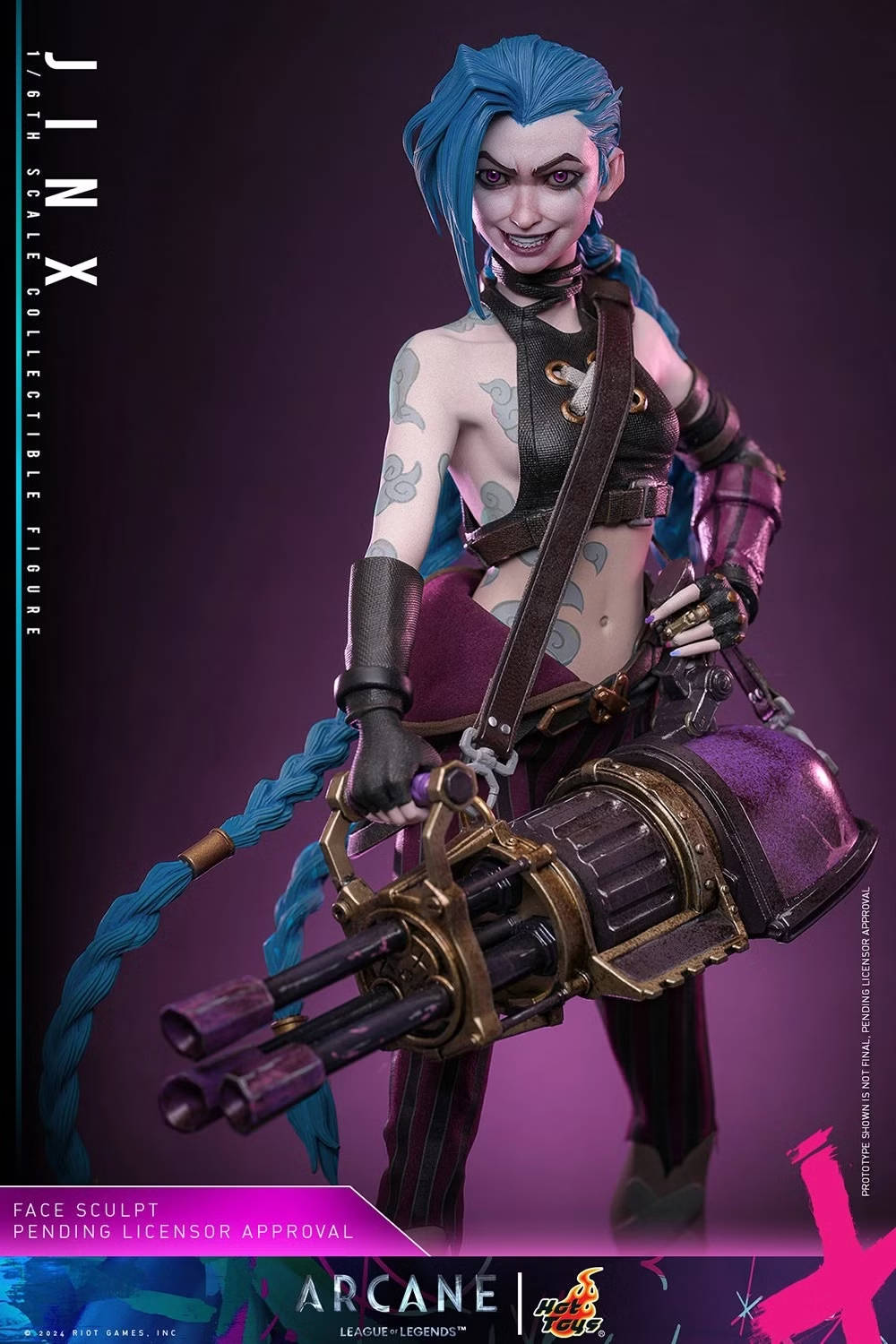 Hot Toys revela Jinx de Arcane - League of Legends - blog FAROFEIROS