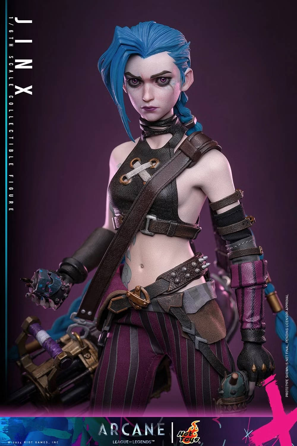 Hot Toys revela Jinx de Arcane - League of Legends - blog FAROFEIROS