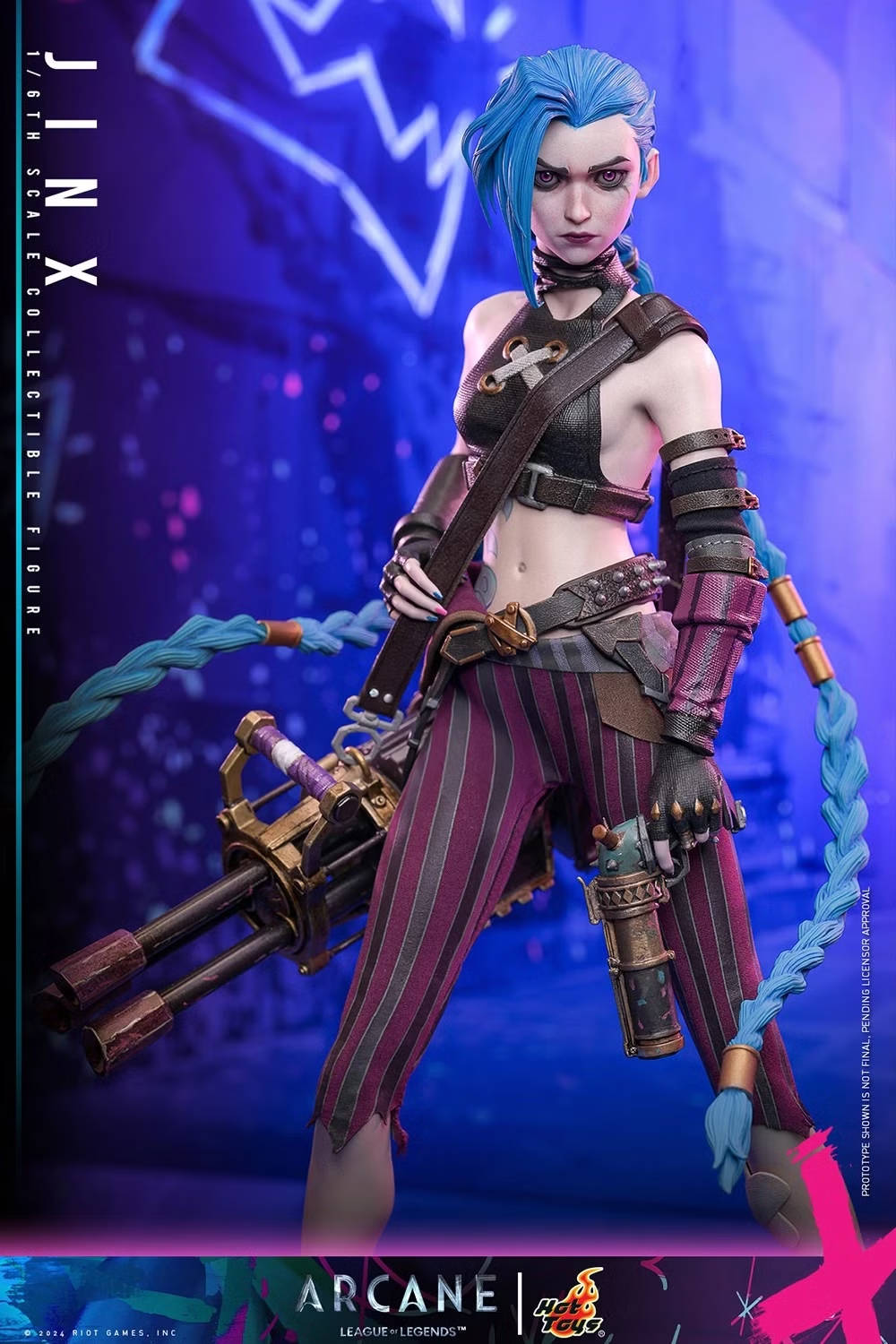 Hot Toys revela Jinx de Arcane - League of Legends - blog FAROFEIROS