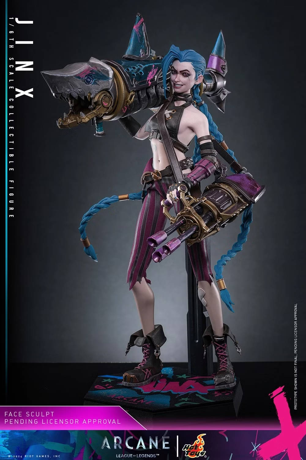 Hot Toys revela Jinx de Arcane - League of Legends - blog FAROFEIROS