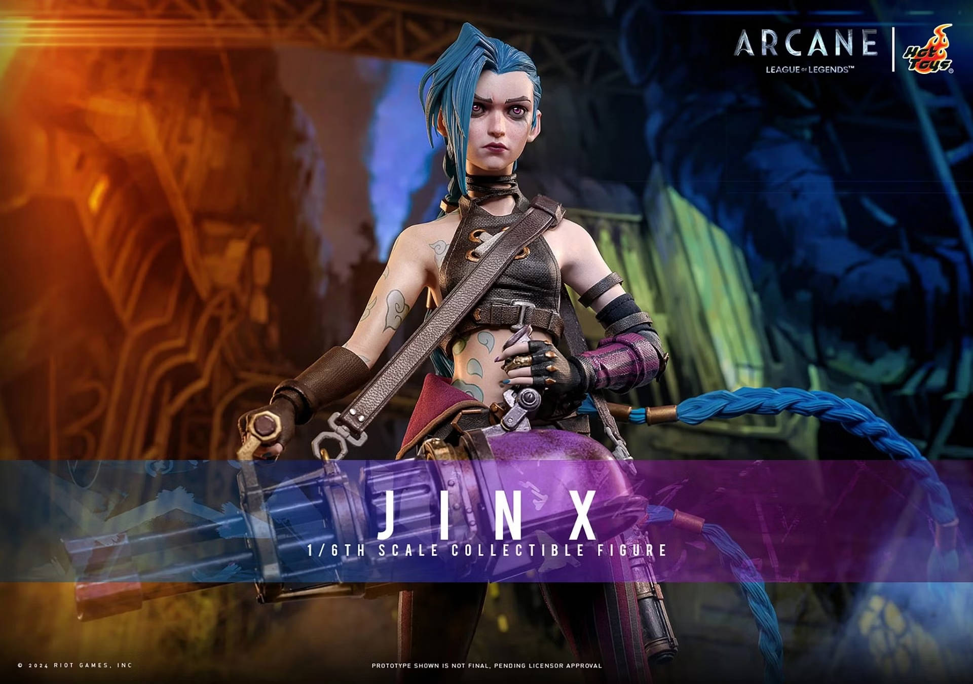 Hot Toys revela Jinx de Arcane - League of Legends - blog FAROFEIROS