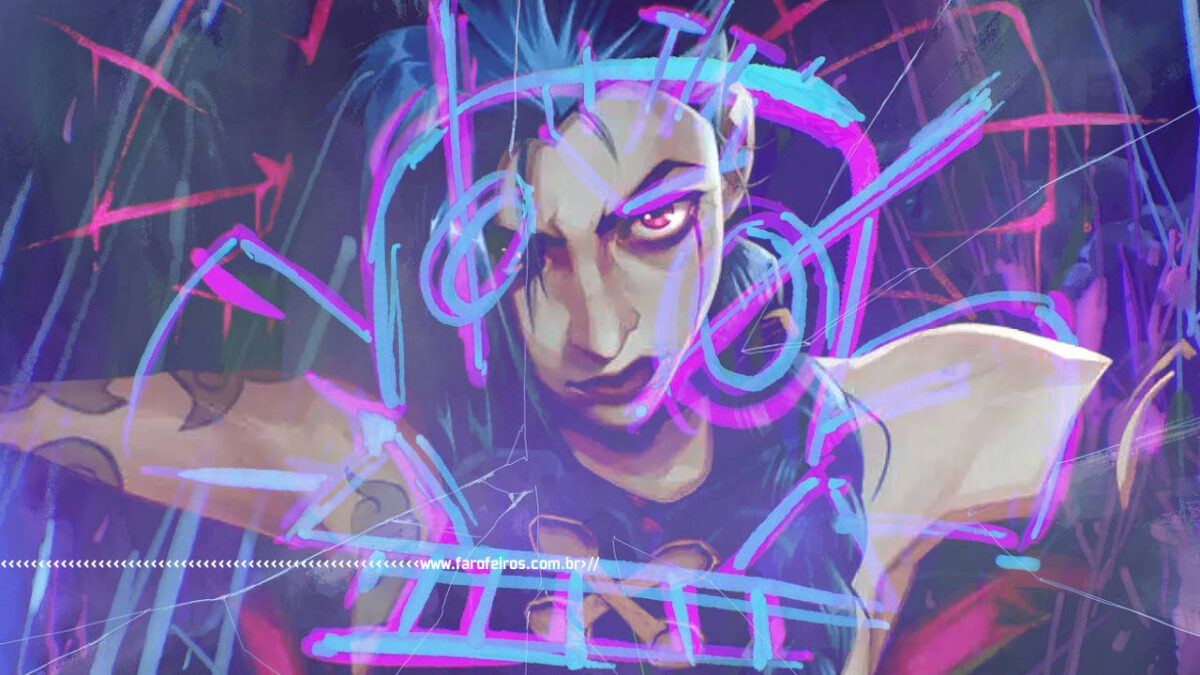 Review de Arcane - League of Legends - Jinx graffitti - blog FAROFEIROS