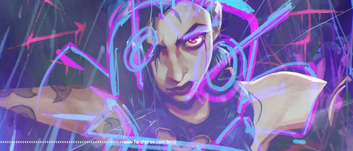 Review de Arcane - League of Legends - Jinx graffitti - blog FAROFEIROS