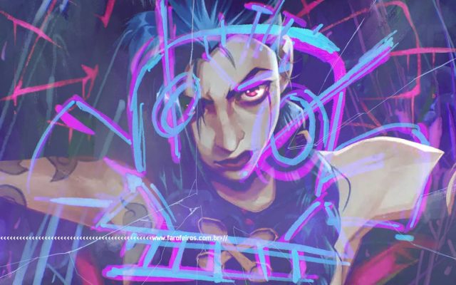 Review de Arcane - League of Legends - Jinx graffitti - blog FAROFEIROS
