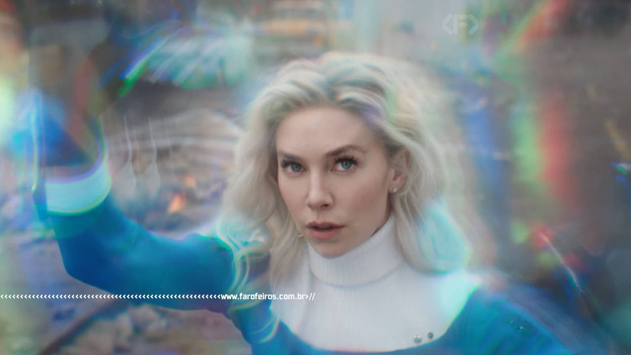 Quarteto Fantástico - Primeiros Passos - Sue Storm usando seus poderes - blog FAROFEIROS