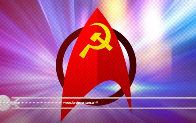 Star Trek é socialista - Símbolo da Frota Estelar com a foice e o martelo - blog FAROFEIROS