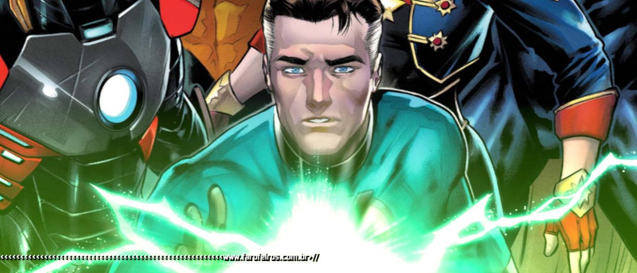 Reed Richards olhando para o Graal da Marvel Comics - blog FAROFEIROS