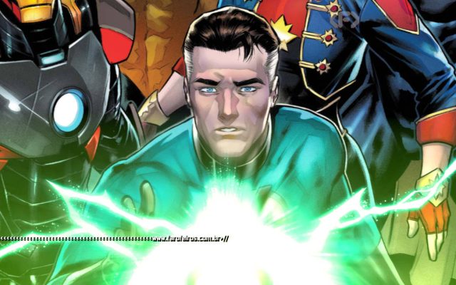 Reed Richards olhando para o Graal da Marvel Comics - blog FAROFEIROS