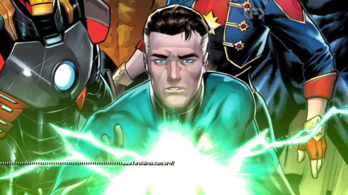 Reed Richards olhando para o Graal da Marvel Comics - blog FAROFEIROS