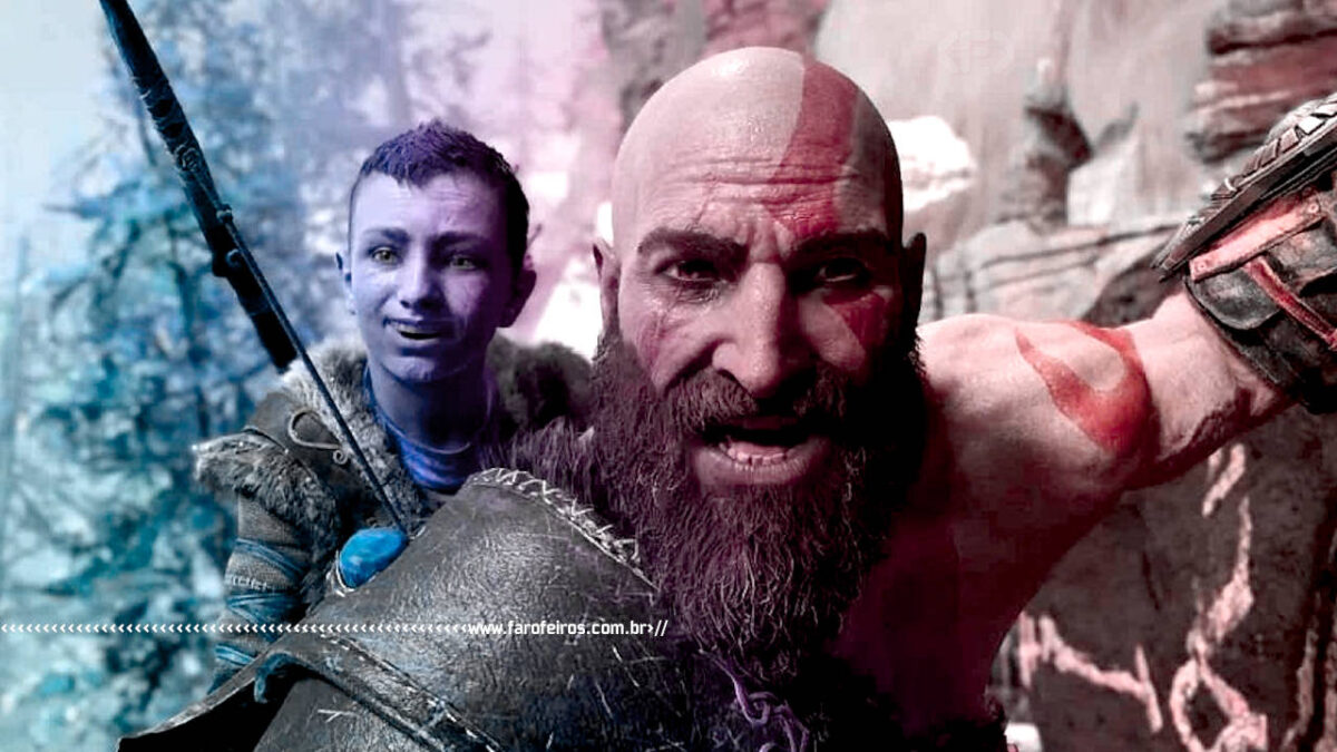Kratos e filho se divertindo - blog FAROFEIROS