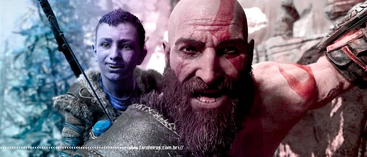 Kratos e filho se divertindo - blog FAROFEIROS
