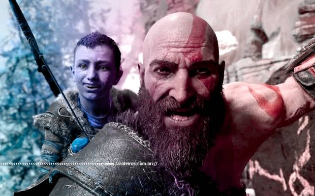 Kratos e filho se divertindo - blog FAROFEIROS