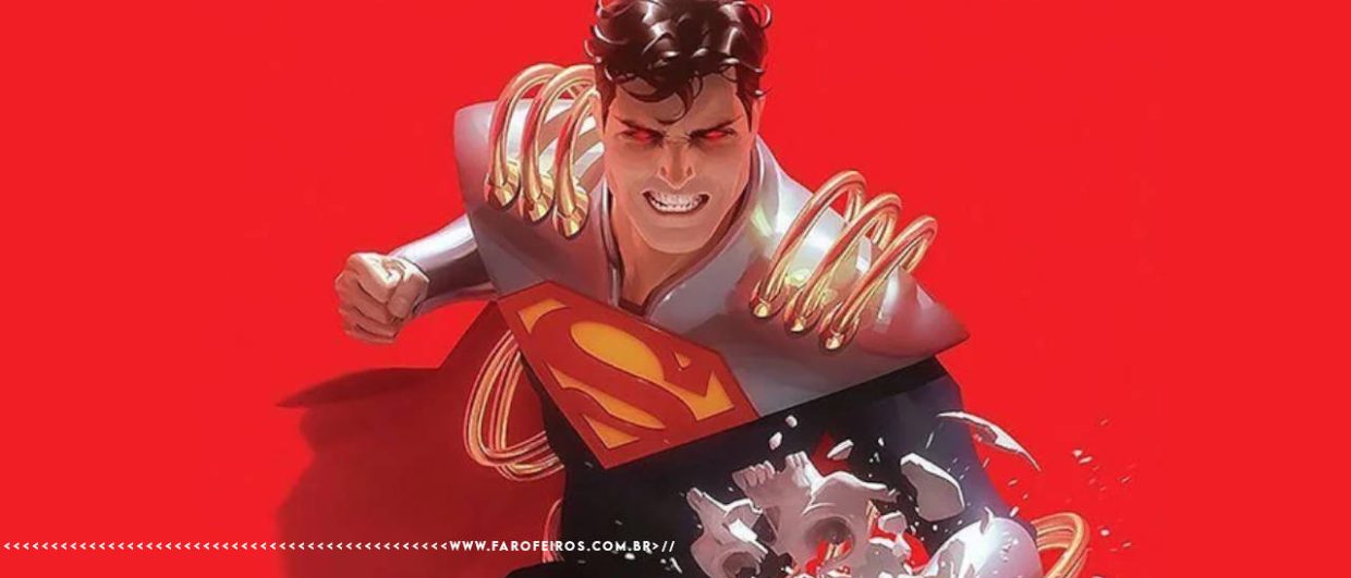 Superboy Prime - Superman socando a realidade - blog FAROFEIROS