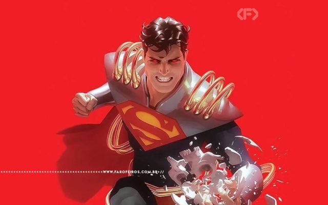 Superboy Prime - Superman socando a realidade - blog FAROFEIROS