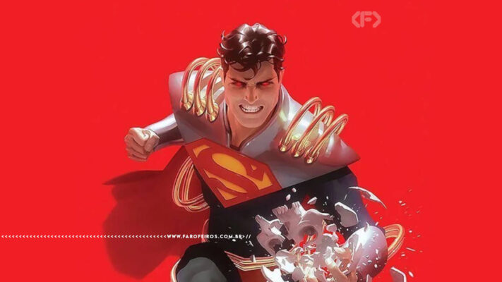 Superboy Prime - Superman socando a realidade - blog FAROFEIROS