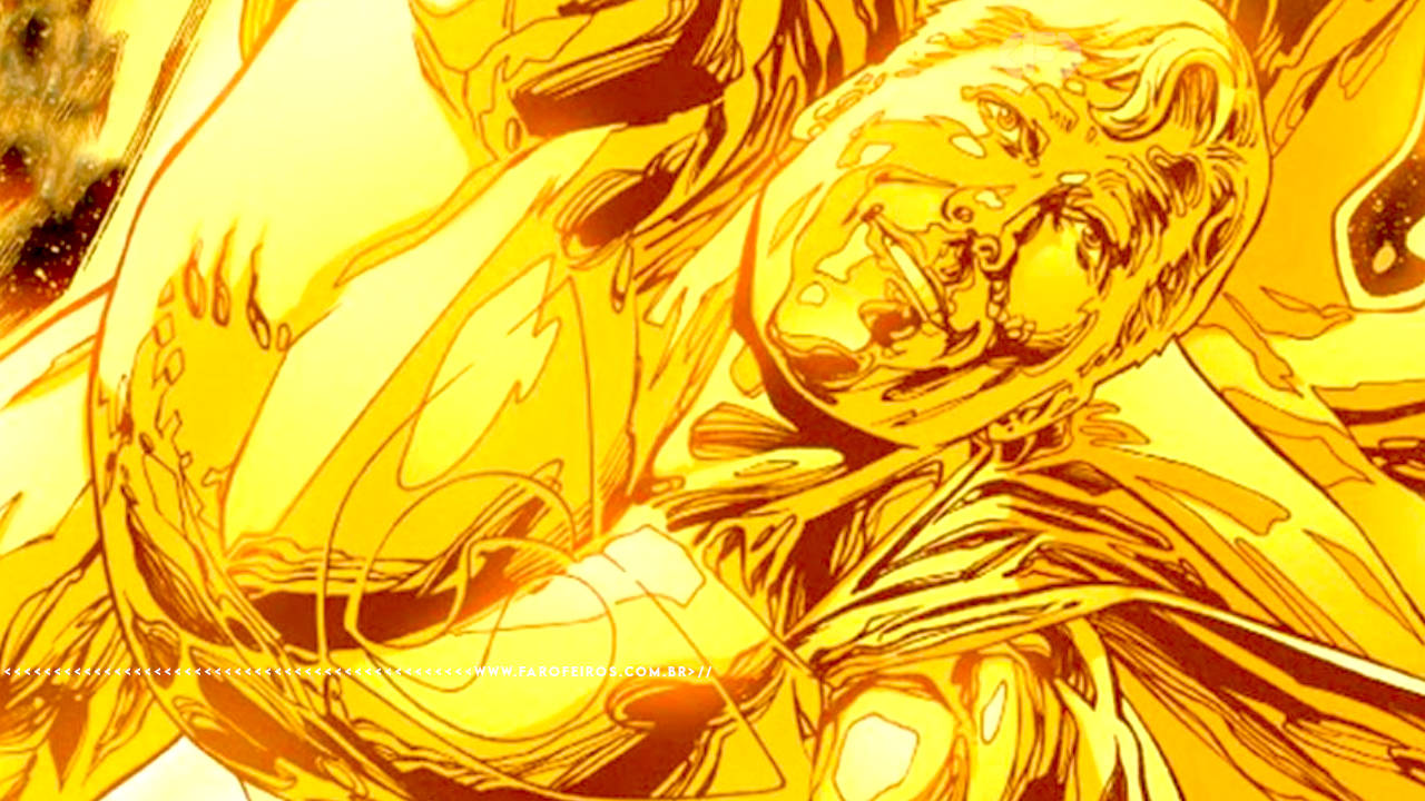 Superman Prime - DC 1 Million - Superman socando a realidade - blog FAROFEIROS