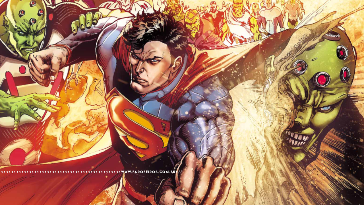 Superman vs Brainiac divino - Convergência - Superman socando a realidade - blog FAROFEIROS