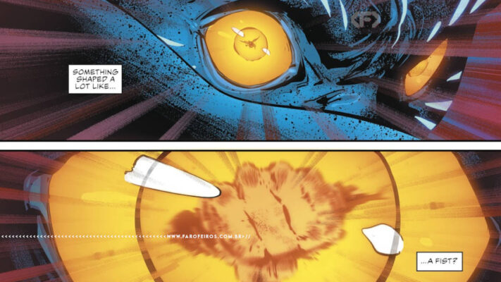 Superman vs Forjador de Mundos - Justice League #25 - 1 - Superman socando a realidade - blog FAROFEIROS