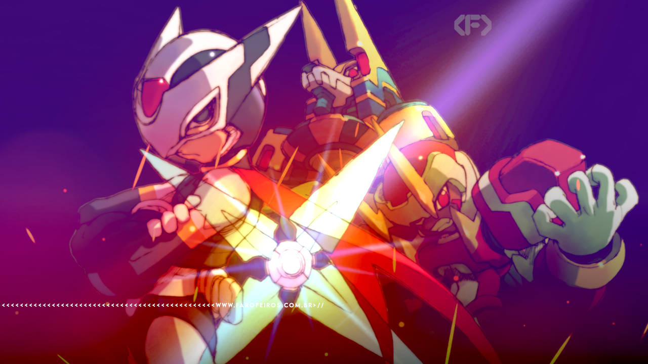 Tecnologia - A magIA de demitir mais e produzir menos - Montagem com vilões megaman zero com efeitos de luz - blog FAROFEIROS