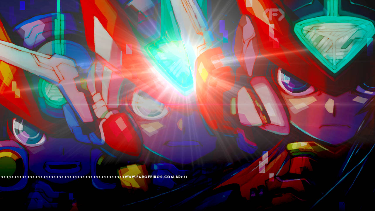 Tecnologia - A magIA de demitir mais e produzir menos - Montagem de megaman zero com efeitos de luz - blog FAROFEIROS