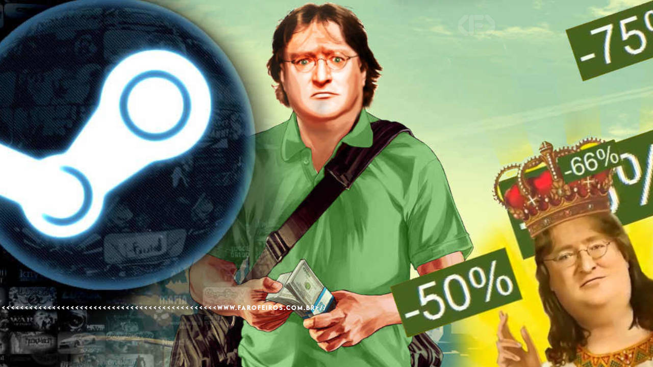 Gabe Newell - Steam - FAROFEIROS.COM.BR