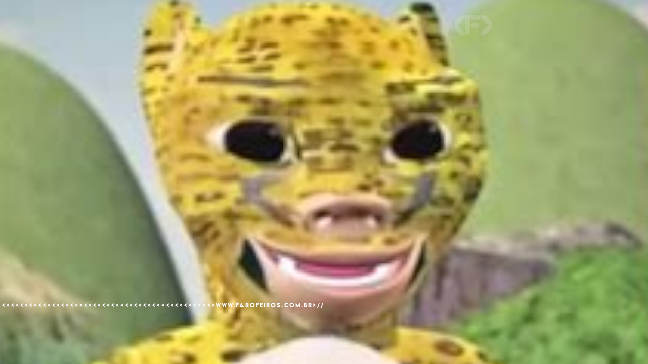Niu Lai - Animação com uma onça com um sorriso com defeito de animação em 3d.